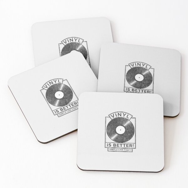 Item preview, "Vinyl is Better!" – Black & White Vinyl Record Design. Real Djs gift. designed and sold by paulo silveira.