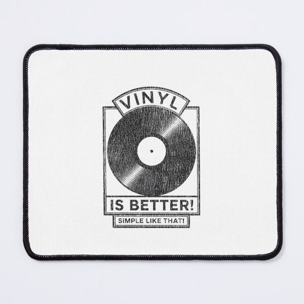Item preview, "Vinyl is Better!" – Black & White Vinyl Record Design. Real Djs gift. designed and sold by paulo silveira.