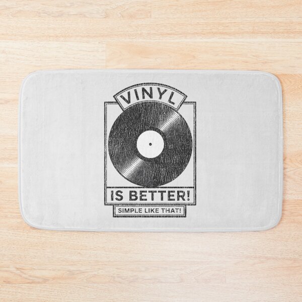 Item preview, "Vinyl is Better!" – Black & White Vinyl Record Design. Real Djs gift. designed and sold by paulo silveira.