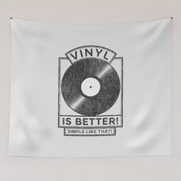 Item preview, "Vinyl is Better!" – Black & White Vinyl Record Design. Real Djs gift. designed and sold by paulo silveira.