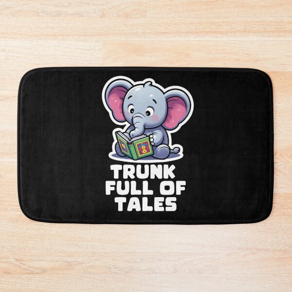 Item preview, Trunk Full of Tales -Cute Elephant Reading designed and sold by Taans-Creation.