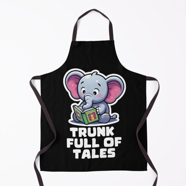 Item preview, Trunk Full of Tales -Cute Elephant Reading designed and sold by Taans-Creation.