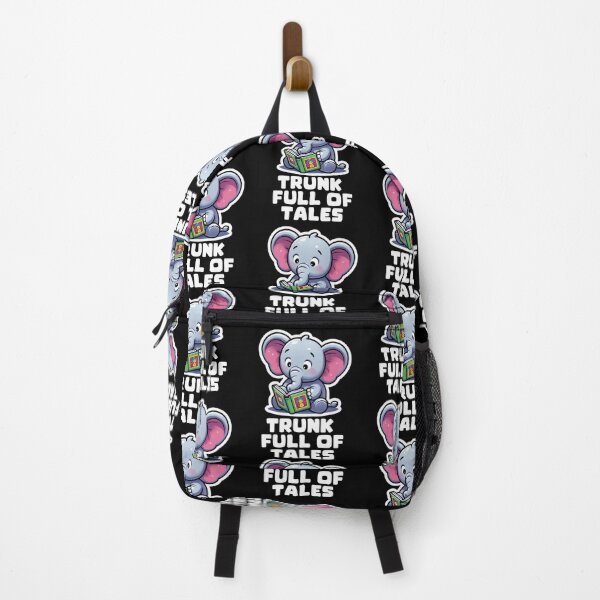 Item preview, Trunk Full of Tales -Cute Elephant Reading designed and sold by Taans-Creation.