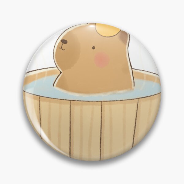 Item preview, Capybara Bath Time designed and sold by cuteart.