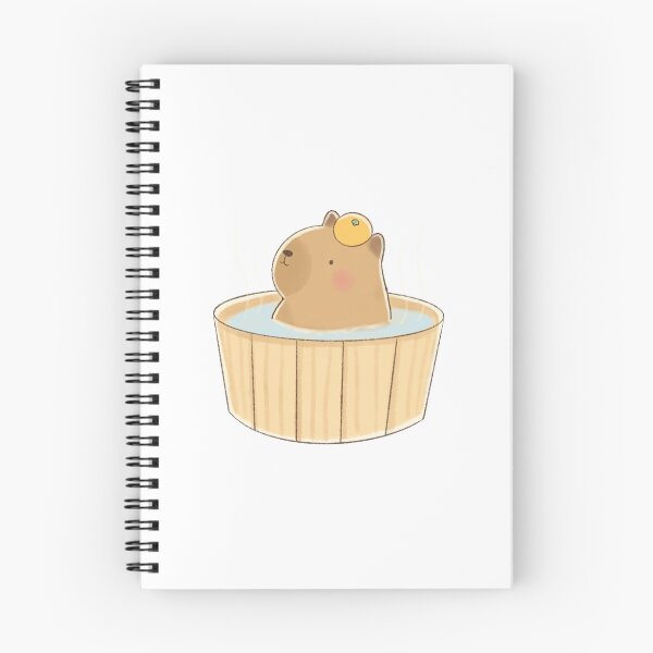 Item preview, Capybara Bath Time designed and sold by cuteart.