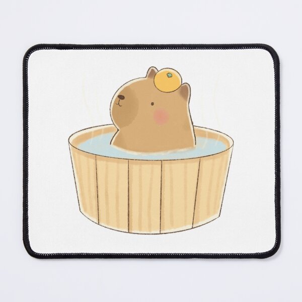 Item preview, Capybara Bath Time designed and sold by cuteart.