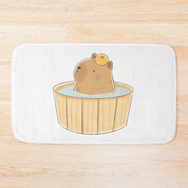 Item preview, Capybara Bath Time designed and sold by cuteart.