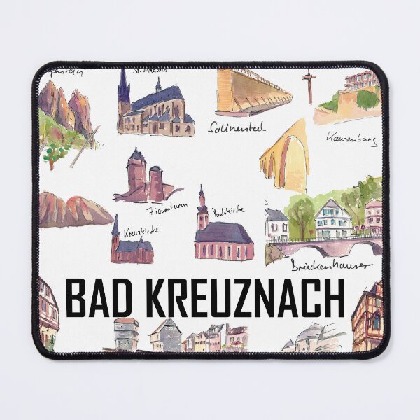 Item preview, Bad Kreuznach Germany Illustrations with Travel Plans, Highlights and Memories designed and sold by artshop77.