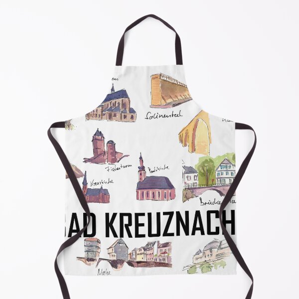 Item preview, Bad Kreuznach Germany Illustrations with Travel Plans, Highlights and Memories designed and sold by artshop77.