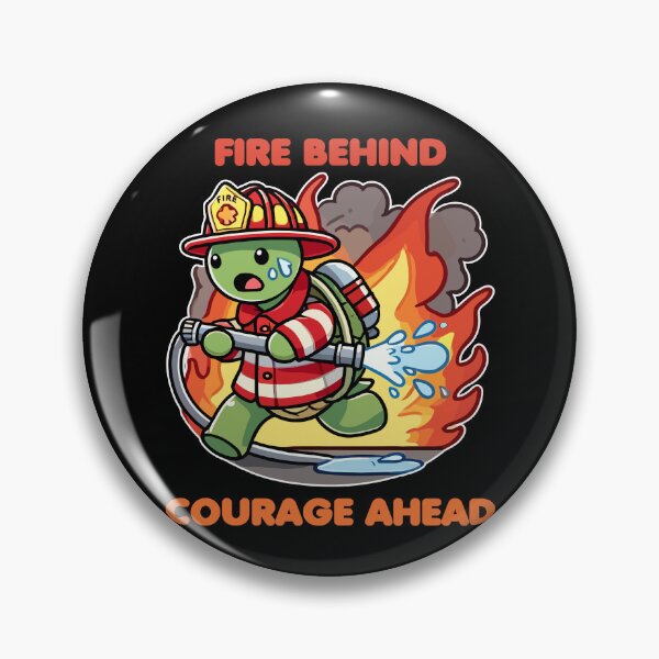 Item preview, Turtle Firefighter - Fire Behind Courage Ahead designed and sold by MaateoDesign.
