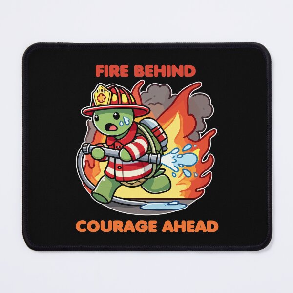 Item preview, Turtle Firefighter - Fire Behind Courage Ahead designed and sold by MaateoDesign.