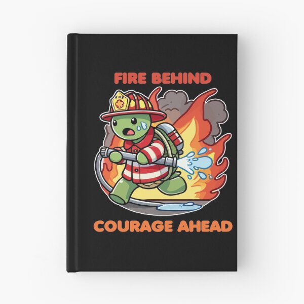 Item preview, Turtle Firefighter - Fire Behind Courage Ahead designed and sold by MaateoDesign.