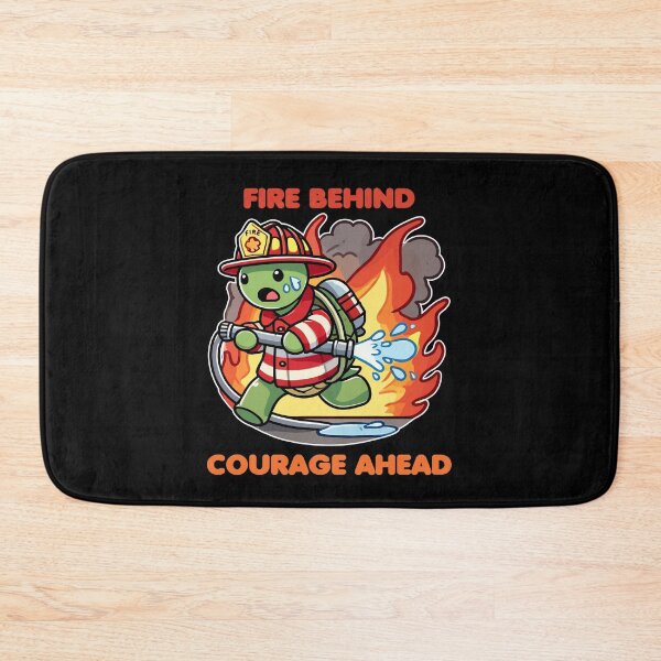 Item preview, Turtle Firefighter - Fire Behind Courage Ahead designed and sold by MaateoDesign.