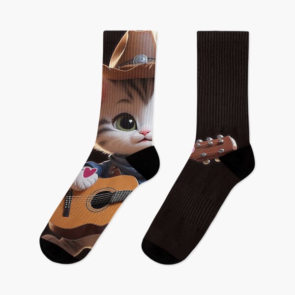 Item preview, gray cat with pink cowboy hat and bandana Sticker designed and sold by Raju-Creative.