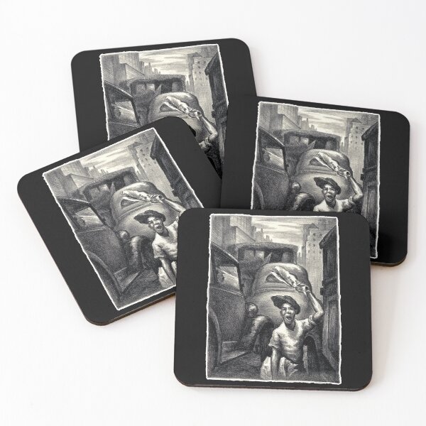 Item preview, Newsboy in New York City 1938 Carl G. Hill designed and sold by RocketshipRetro.
