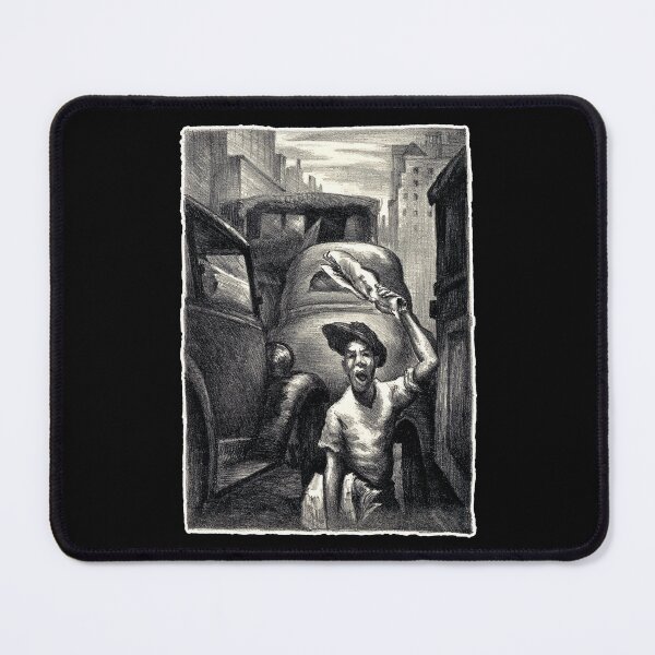 Item preview, Newsboy in New York City 1938 Carl G. Hill designed and sold by RocketshipRetro.