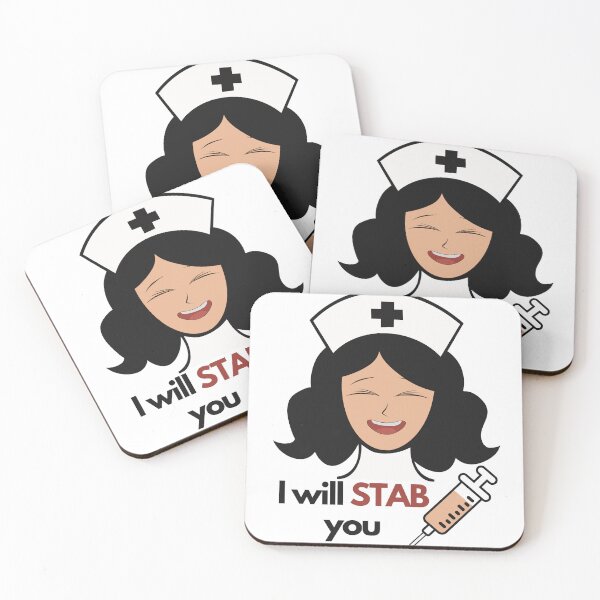 Item preview, I WILL STAB YOU Nurse Humour designed and sold by Angie-Atelier.