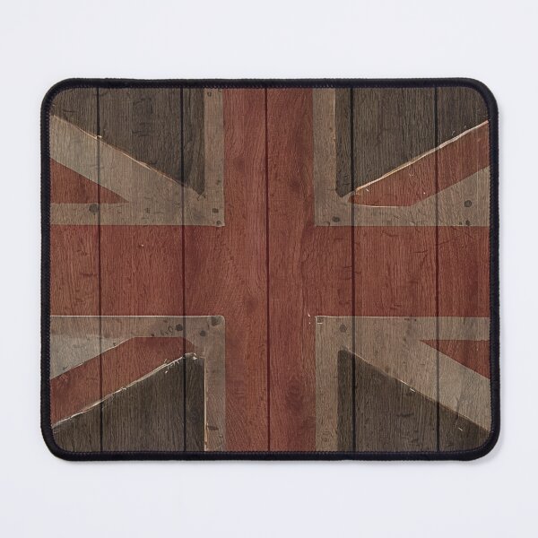 Item preview, Dark Wood Union Jack Flag of the UK designed and sold by FlowerMeFlorals.