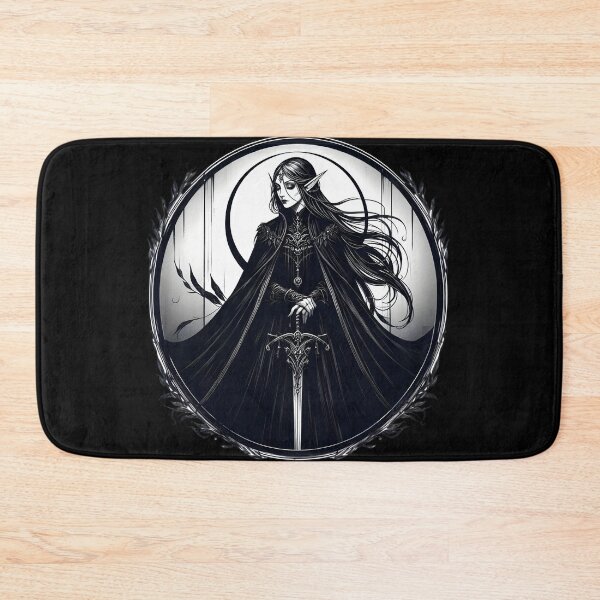 Item preview,  Elven Dark Sorceress with Sword - Gothic Fantasy Art designed and sold by IllumeInk.