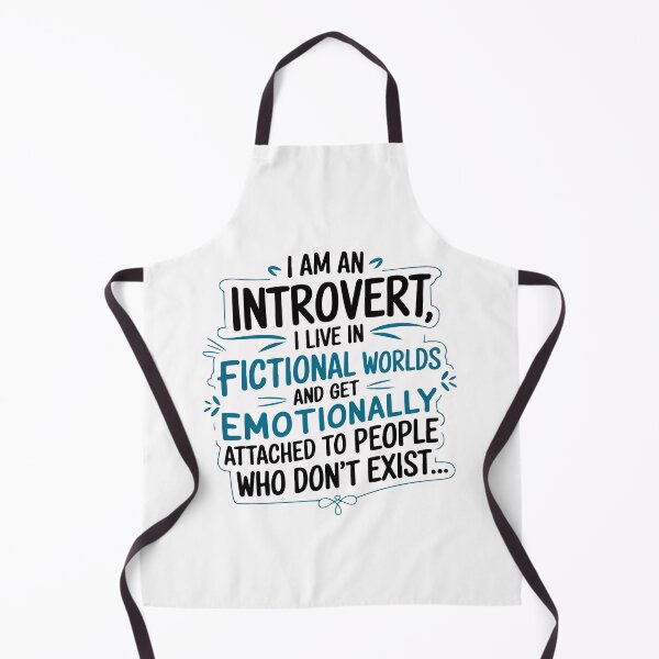 Item preview, Introvert Fictional Worlds Emotional Attachment Quote designed and sold by NiftyWrx.
