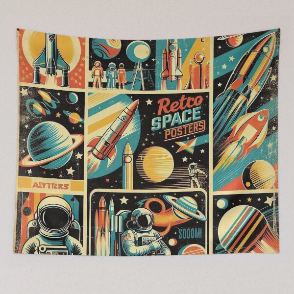 Item preview, Retro Space Exploration Posters designed and sold by JavisSRDesign.