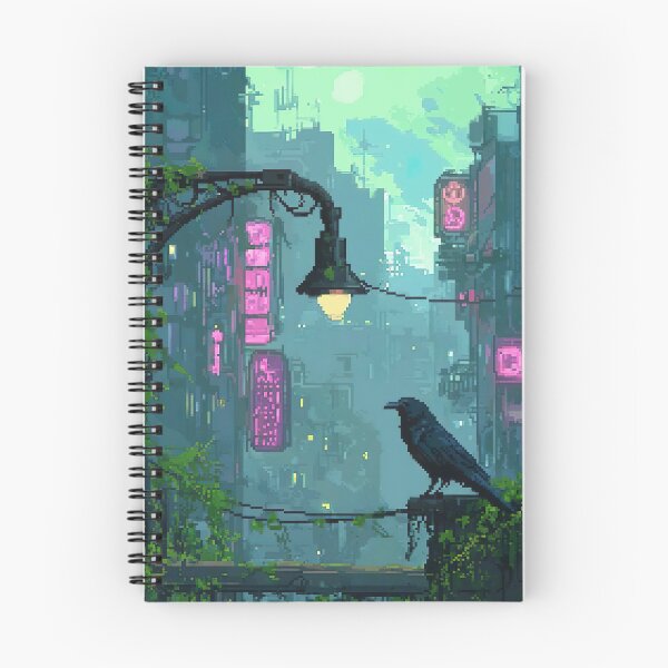 Item preview, Raven Perched in Neon Alley designed and sold by KCrowDesigns.