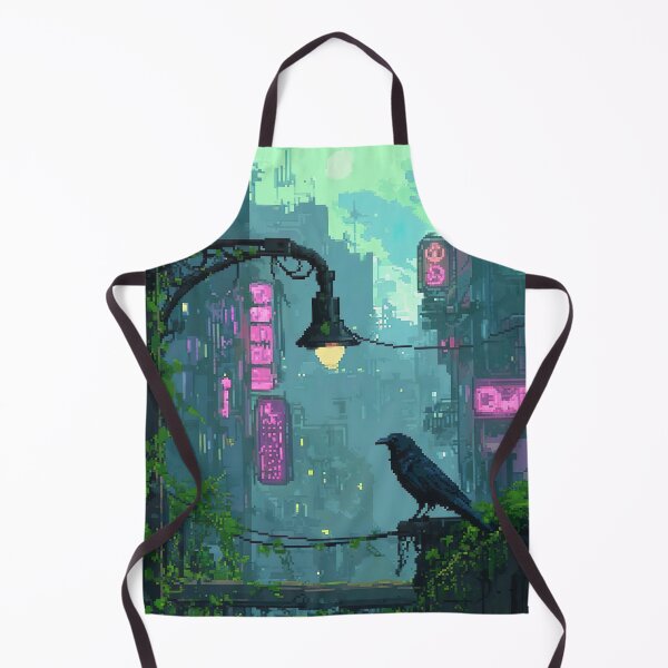 Item preview, Raven Perched in Neon Alley designed and sold by KCrowDesigns.