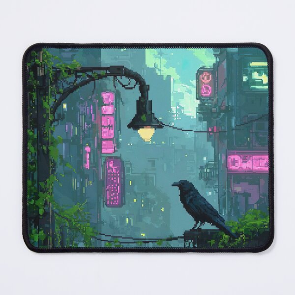 Item preview, Raven Perched in Neon Alley designed and sold by KCrowDesigns.