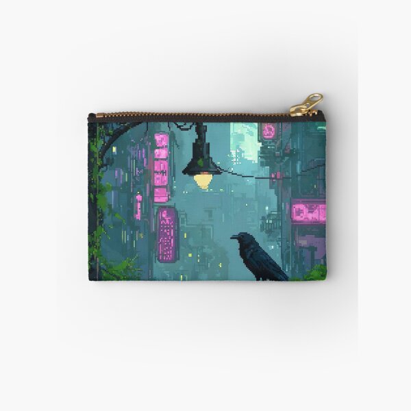 Item preview, Raven Perched in Neon Alley designed and sold by KCrowDesigns.