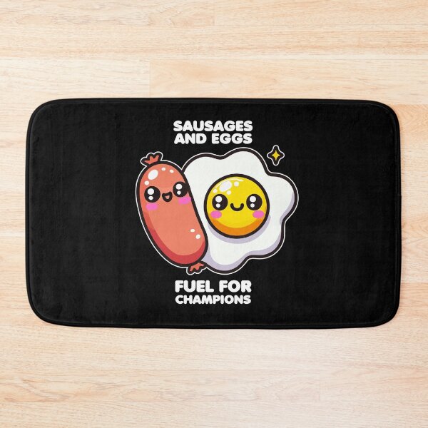 Item preview, Kawaii Sausages And Eggs - Fuel for Champions designed and sold by MaateoDesign.