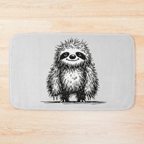 Item preview, Scruffy Sloth Monster - Quirky Creature designed and sold by Blink Art Studio.