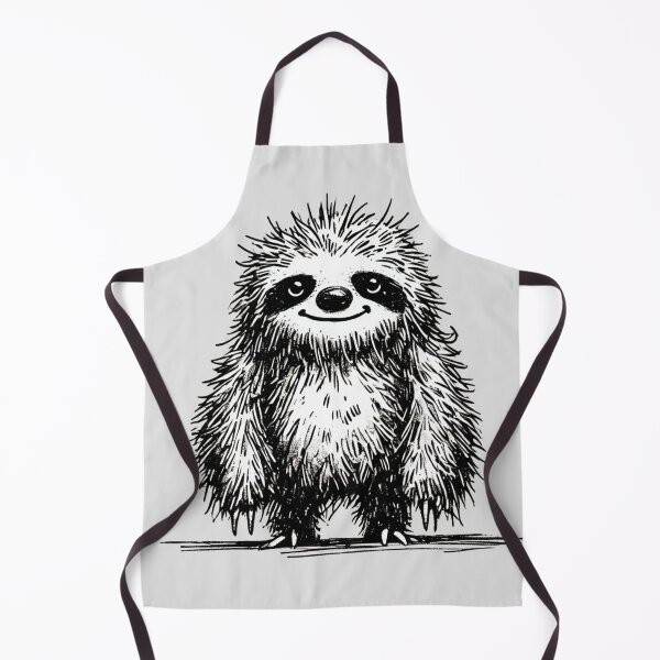 Item preview, Scruffy Sloth Monster - Quirky Creature designed and sold by Blink Art Studio.