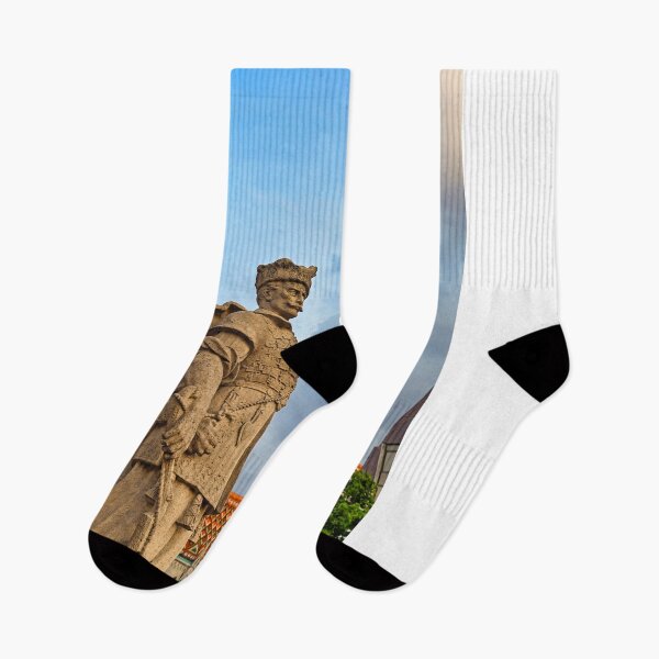 Item preview, Statue in front of the Matthias church in sunset, Budapest Hungary designed and sold by goceris.