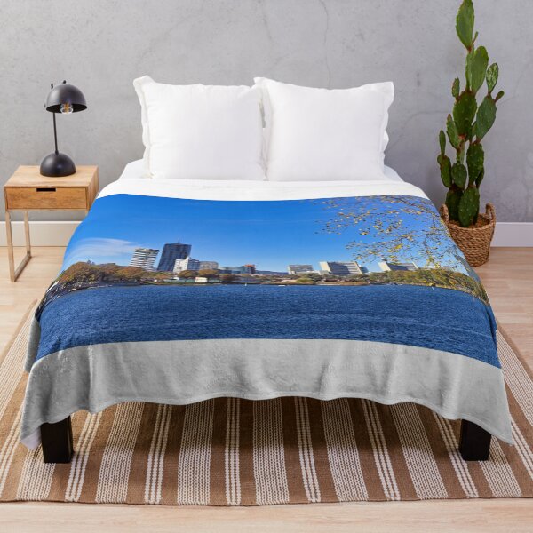 Item preview, Skyline of Vienna,Donau river and autumn trees designed and sold by goceris.