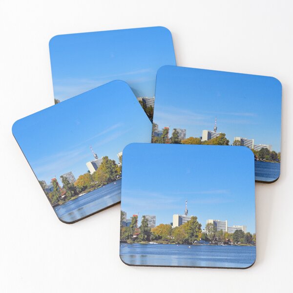 Item preview, Skyline of Vienna and Donau river,landscape,autumn season designed and sold by goceris.