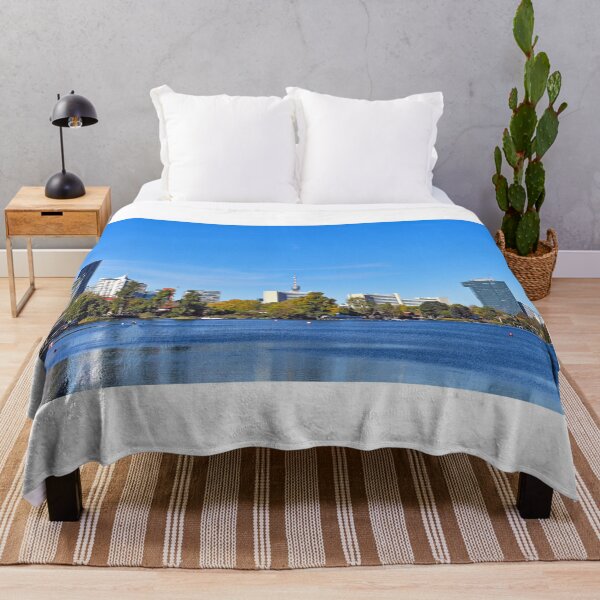 Item preview, Skyline of Vienna and Donau river,landscape,autumn season designed and sold by goceris.
