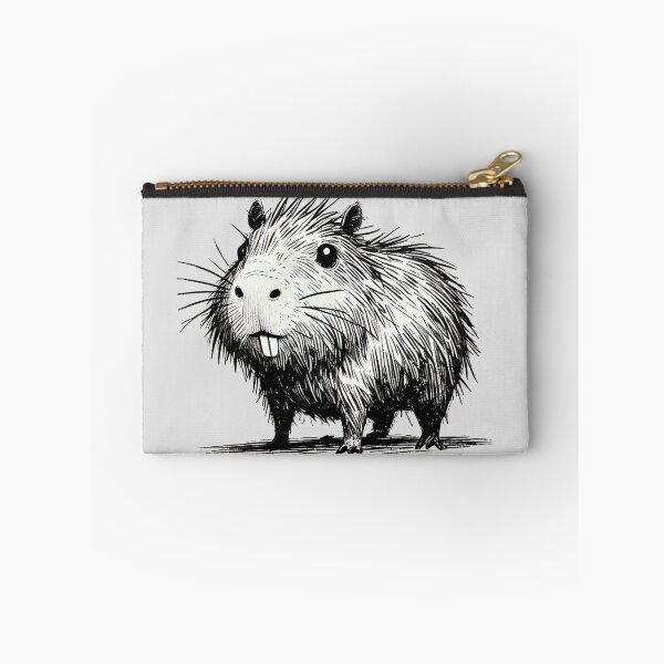 Item preview, Scruffy Capybara Monster - Playful Creature designed and sold by Blink Art Studio.