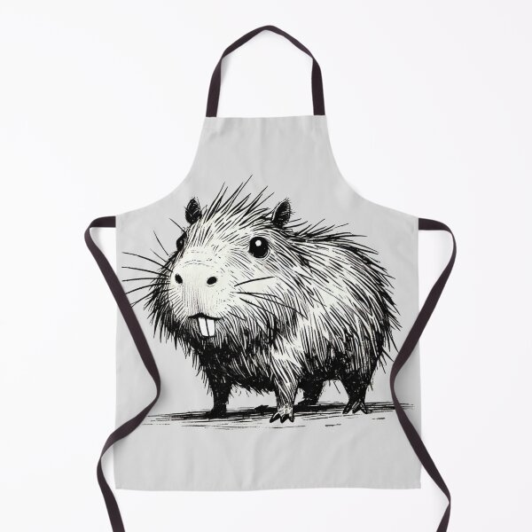 Item preview, Scruffy Capybara Monster - Playful Creature designed and sold by Blink Art Studio.