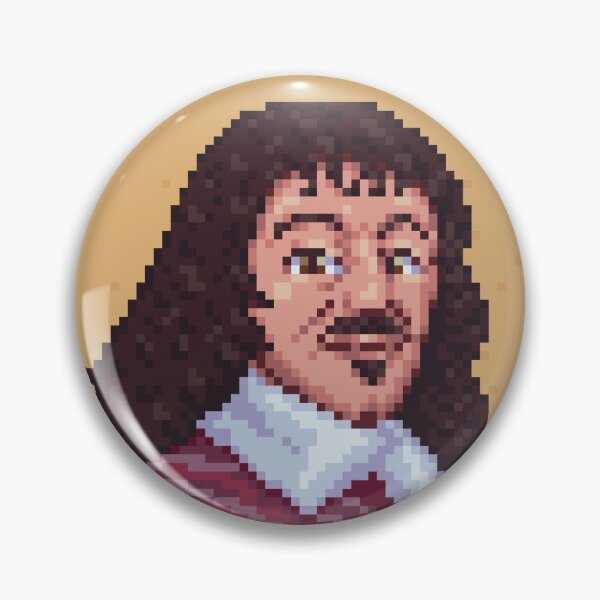 Item preview, Framed René Descartes designed and sold by SemioticOnion.