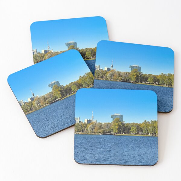 Item preview, Skyline of Vienna and Donau river,autumn season designed and sold by goceris.