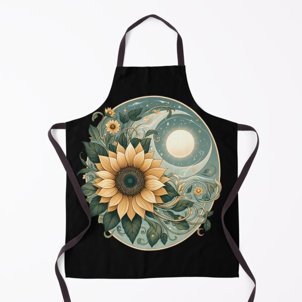 Item preview, Sunflower and Moon Art Nouveau Dream designed and sold by IllumeInk.