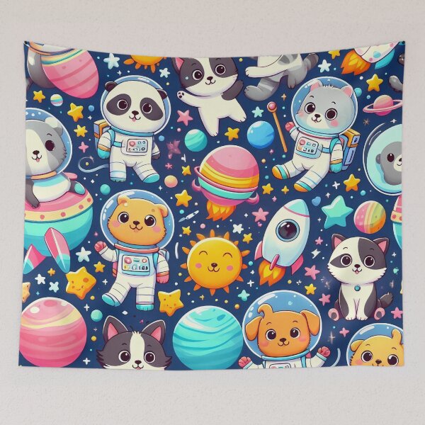 Item preview, Adorable Space Pets Adventure designed and sold by JavisSRDesign.