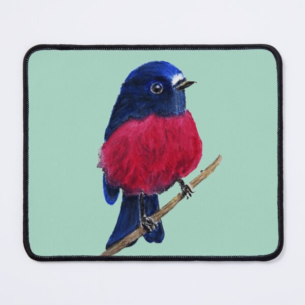 Item preview, Pink Robin artwork, bird native in Australia designed and sold by Jennifer Morcom.