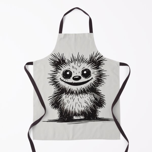 Item preview, Scruffy Plush Bear Monster - Playful Creature designed and sold by Blink Art Studio.