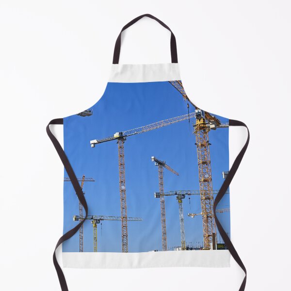 Aperçu de l'œuvre Grues sur un nouveau chantier de construction de bâtiments, industrie créée et vendue par goceris.