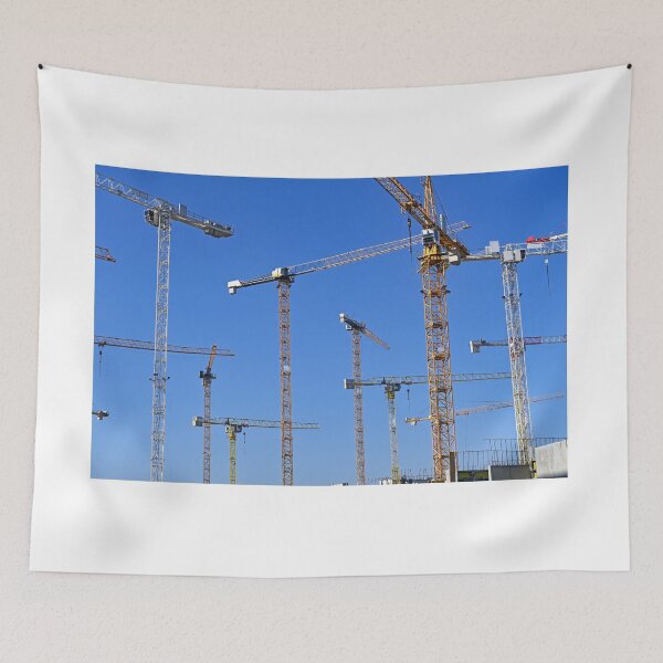 Item preview, Cranes on new building construction site,industry designed and sold by goceris.
