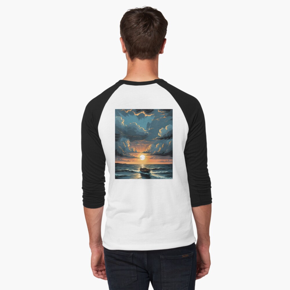Item preview, Baseball ¾ Sleeve T-Shirt designed and sold by HorizonHues.