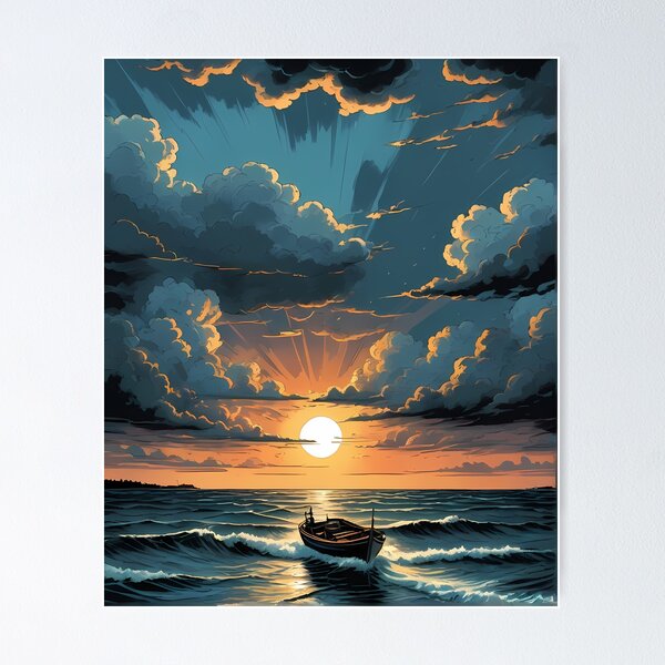 Item preview, Sailing Into the Stormy Horizon designed and sold by HorizonHues.