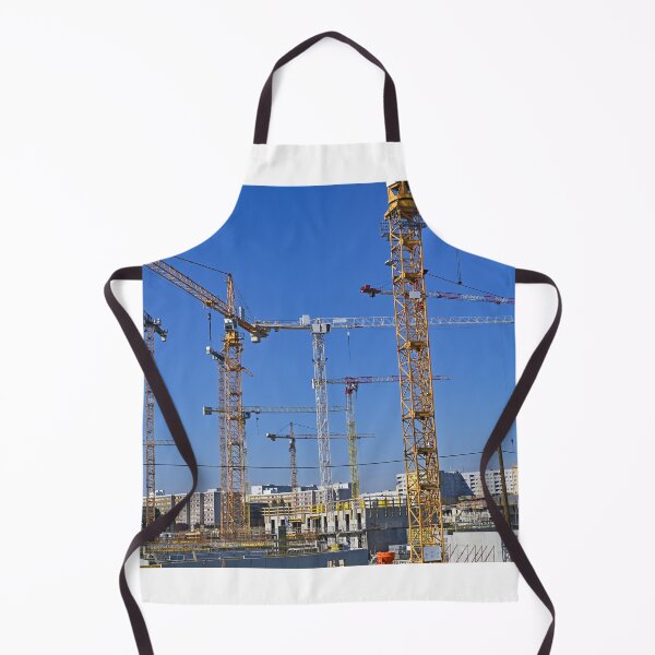 Aperçu de l'œuvre Grues sur un nouveau chantier de construction à Vienne, en Autriche créée et vendue par goceris.