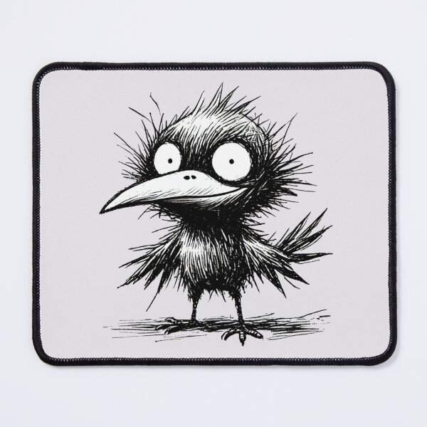 Item preview, Scruffy Bird Monster - Quirky Feathered Creature designed and sold by Blink Art Studio.